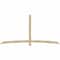 Ekena Millwork Bellingham Rough Sawn Timber Gable Bracket, Douglas Fir, 108"W x 54"H x 2"D x 4"F, 12/12 Pitch GBW108X54X0204BEL00RDF - alternate 1